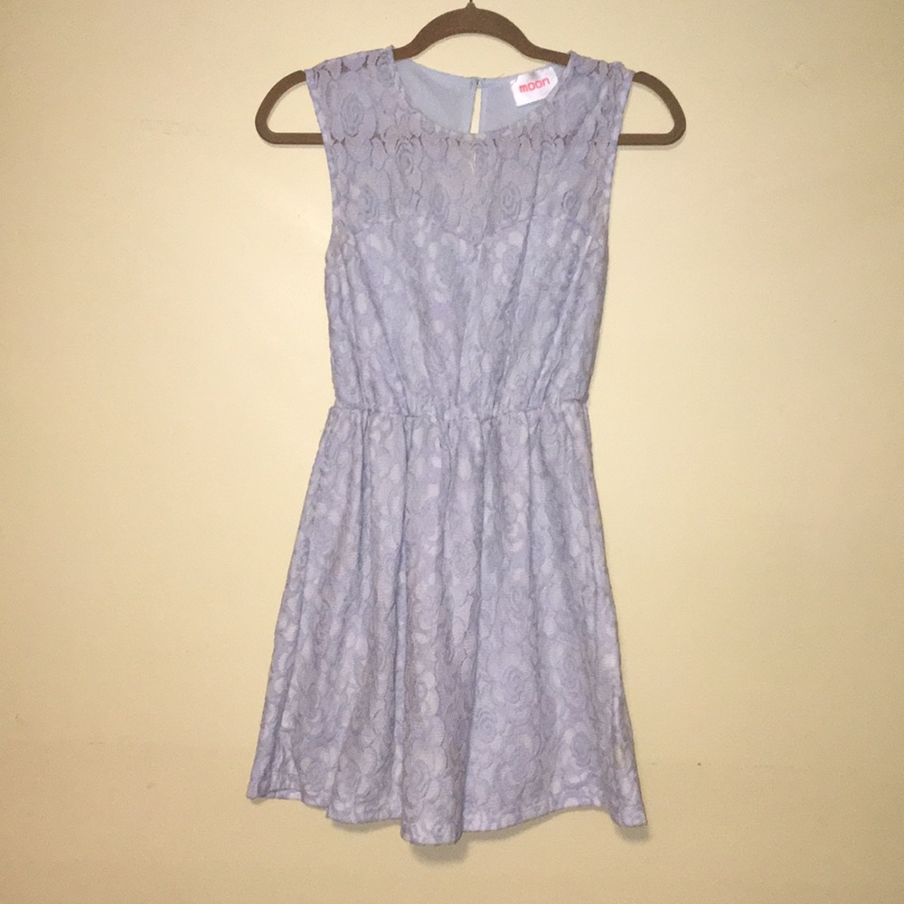Moon Baby Blue Lace Dress.
